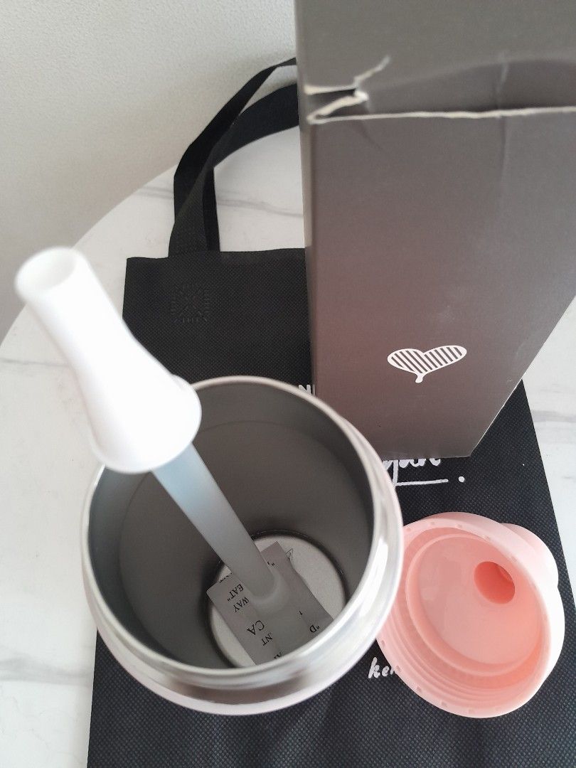 Tumbler Kopi Kenangan Straw Pink, Kitchen & Appliances di Carousell
