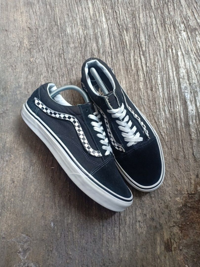 Vans old skool on sale sidestripe v black