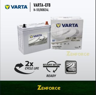 Car Battery 61AH Varta Silver Dynamic 600A, Car Accessories, Electronics &  Lights on Carousell