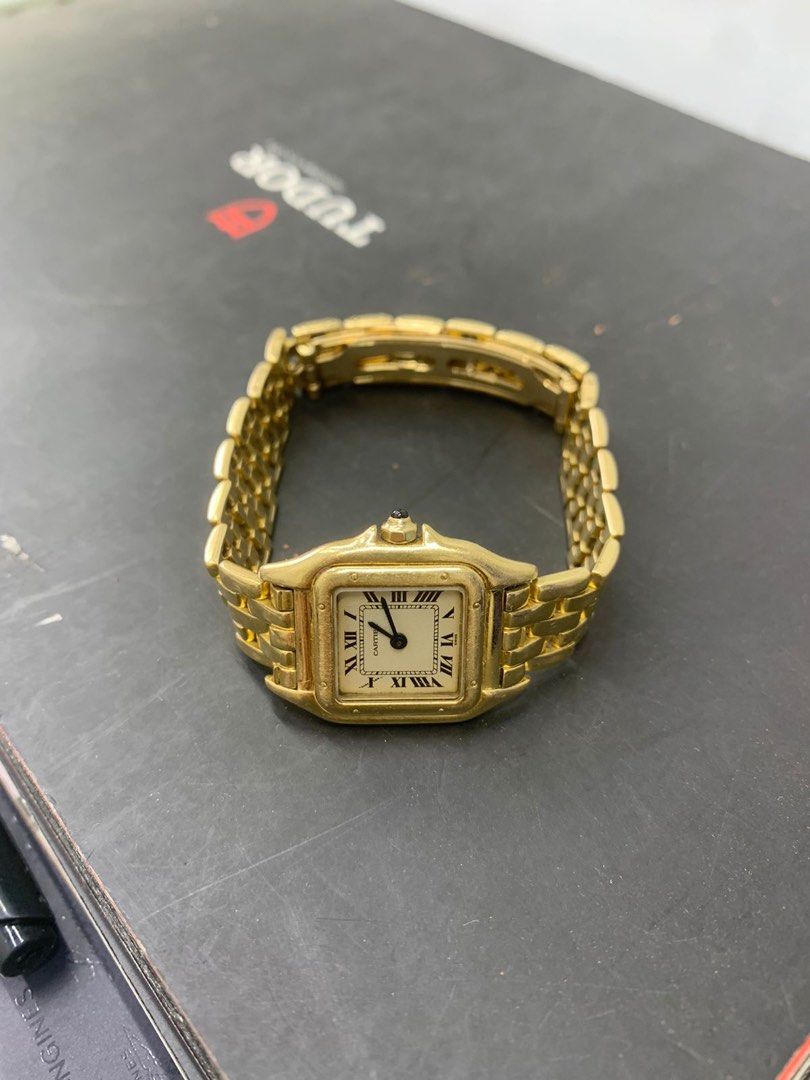 Vintage Cartier Panthere 18K Solid Gold Quartz Watch Women s