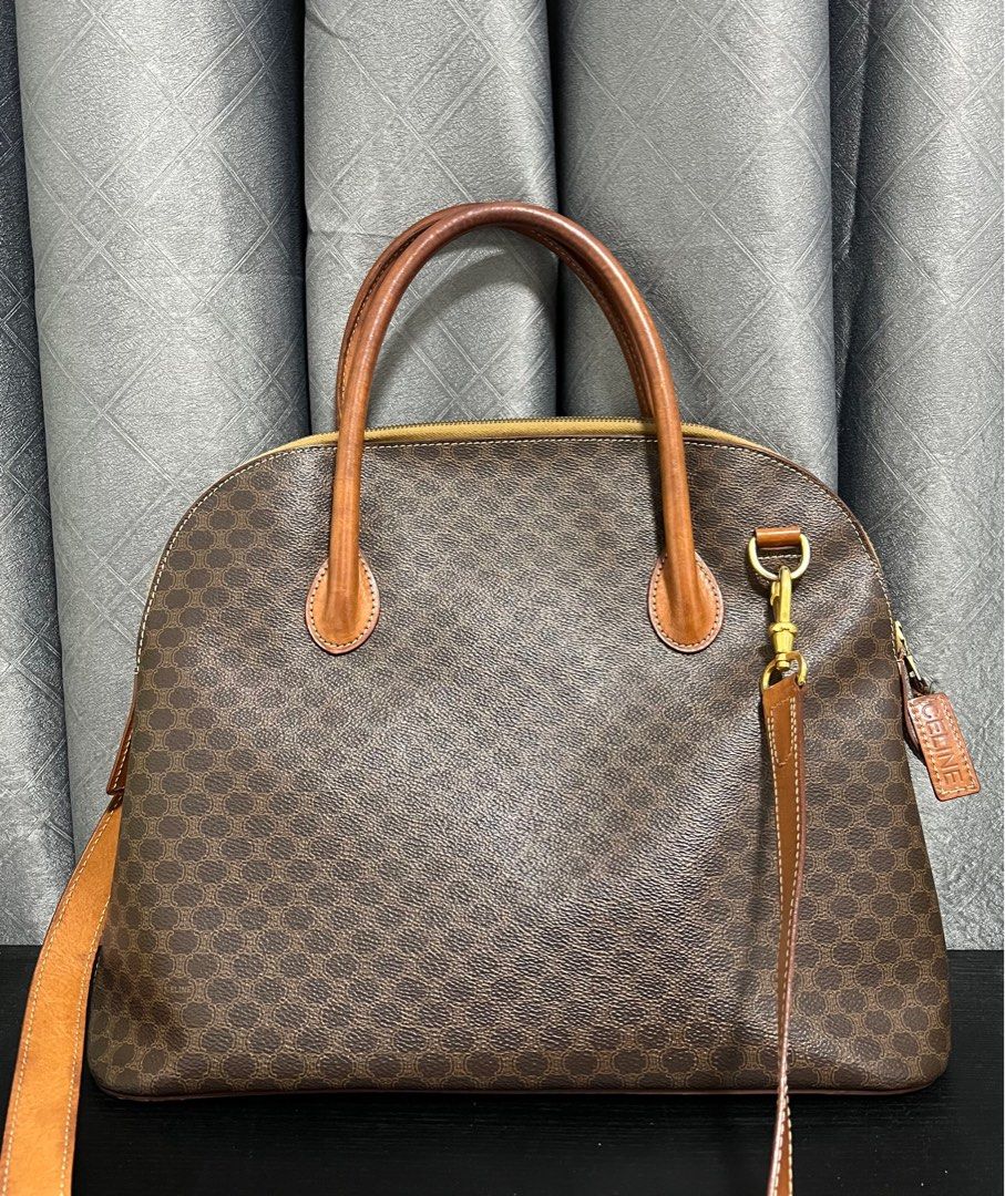 VINTAGE CELINE BAG Alma Triomphe Macadam Monogram