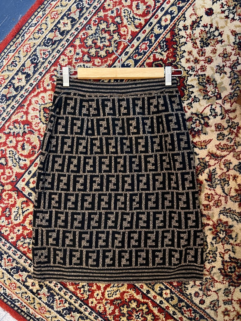 Vintage Fendi Monogram Skirt Women s Fashion Bottoms Skirts on