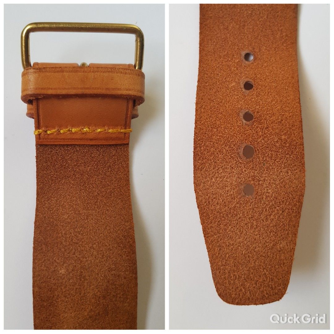 Vintage Louis Vuitton Luggage Tag and Poignet in Vachetta Leather (aba, )