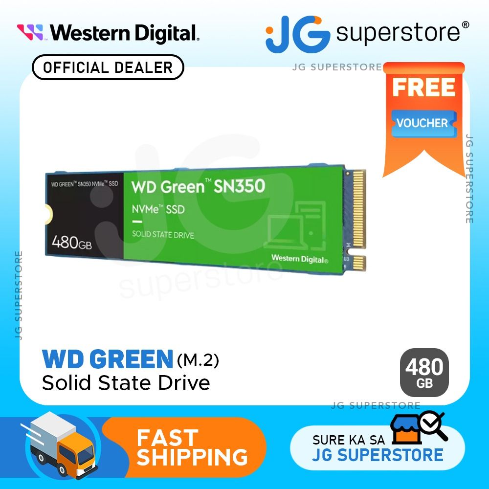 WD Green SN350 NVMe SSD WDS480G2G0C - SSD - 480 Go - PCIe 3.0 x4