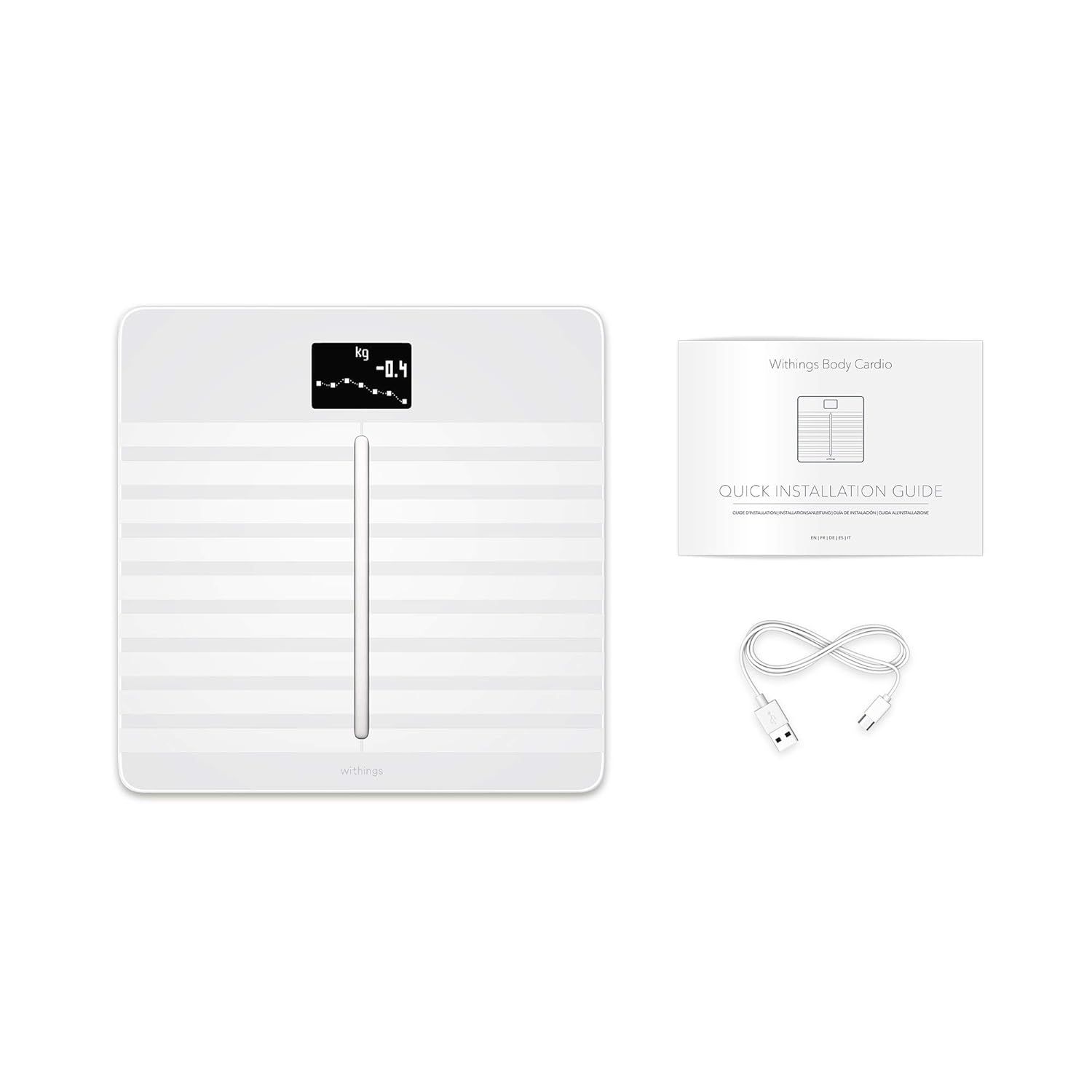 Nokia Withings Body Cardio Wi-Fi Smart Scale Body Composition WBS-04 WHITE
