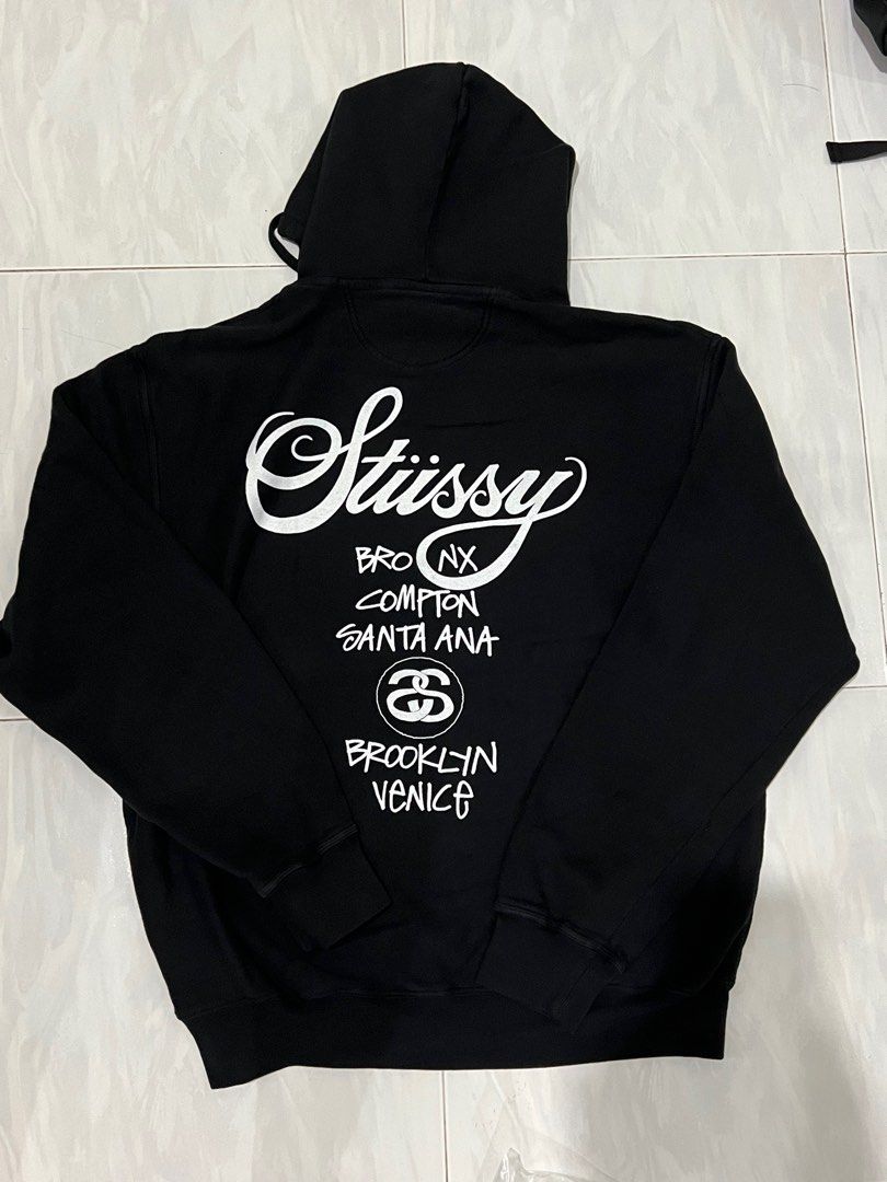Stussy world 2025 tour hoodie black