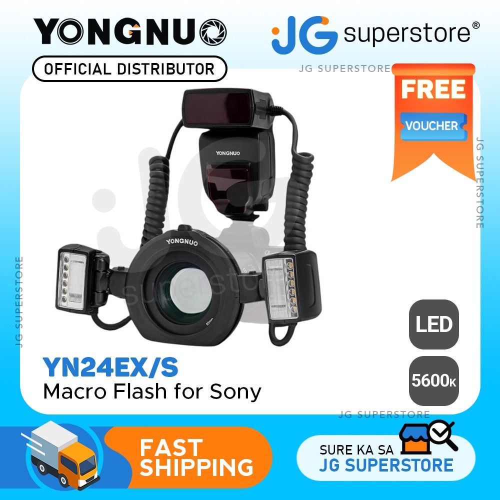 Yongnuo YN24EX TTL Macro Ring LED Flash Head Adapter with Auto Save ...