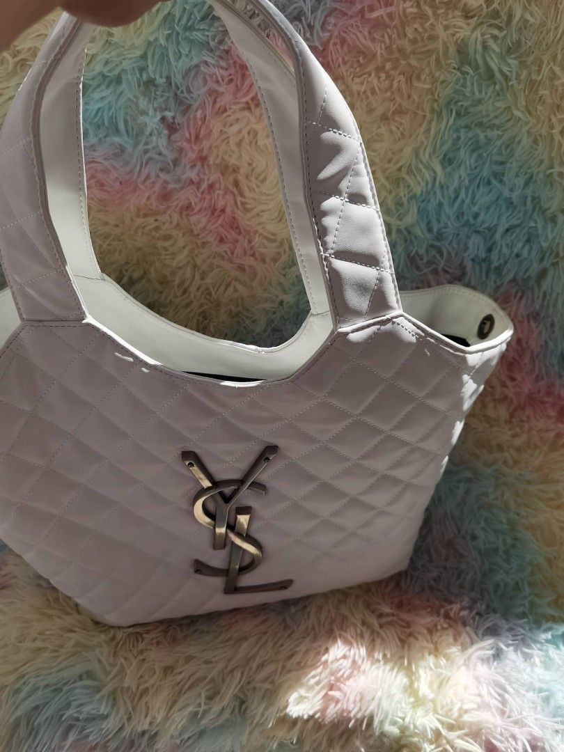 YSL Icare White, Luxury, Bags & Wallets on Carousell