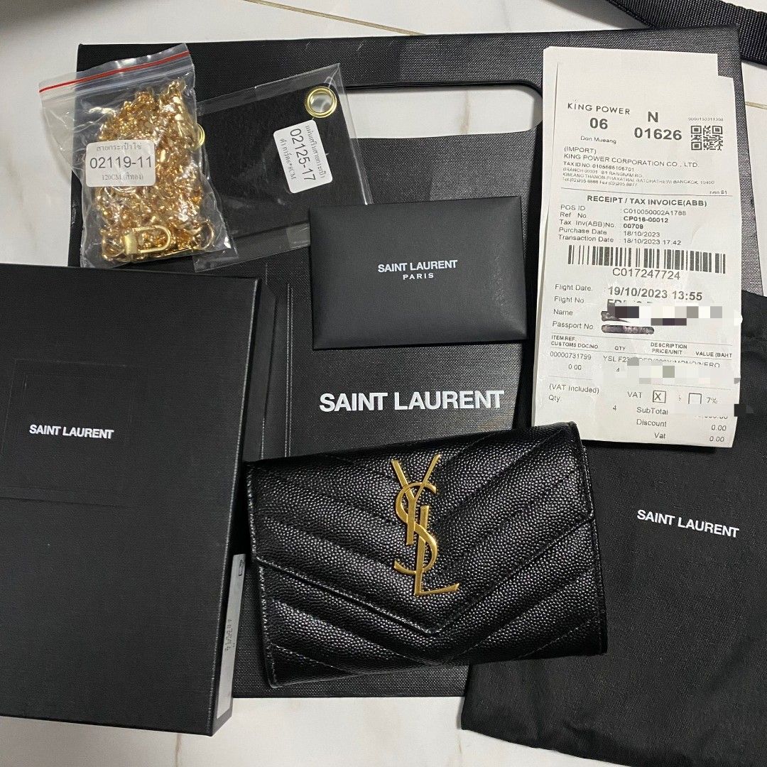 YSL Long Wallet, Luxury, Bags & Wallets on Carousell