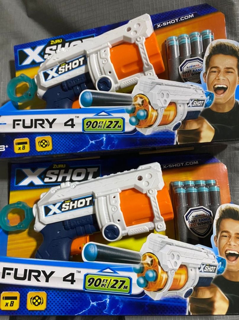 ZURU X-Shot Fury 4 ( 2 sets ), Hobbies & Toys, Toys & Games on Carousell