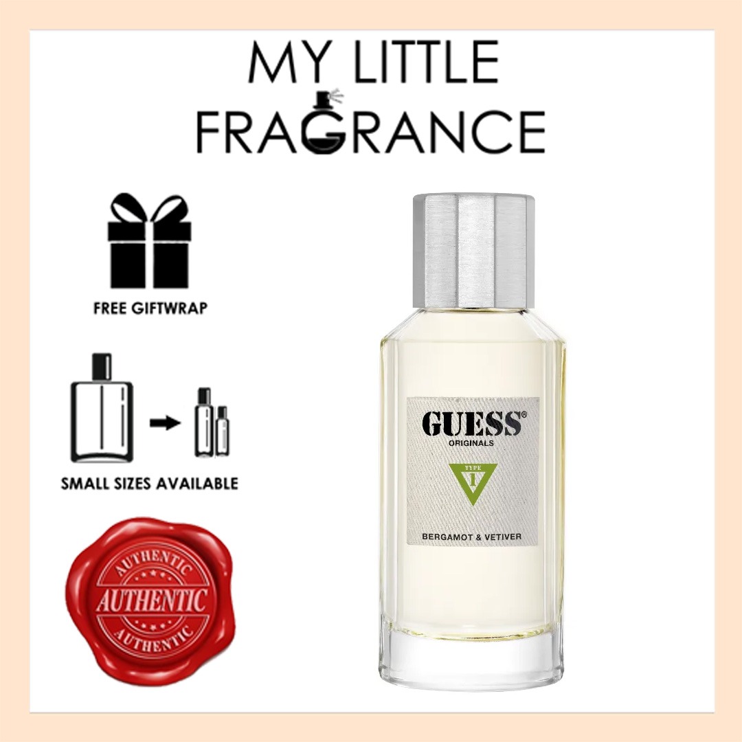 2023 NEW LAUNCH Guess Originals Type 1 Bergamot Vetiver EDP