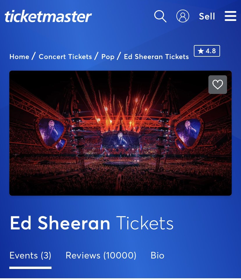 2024 Ed Sheeran Singapore Concert Tickets, Tickets & Vouchers, Event