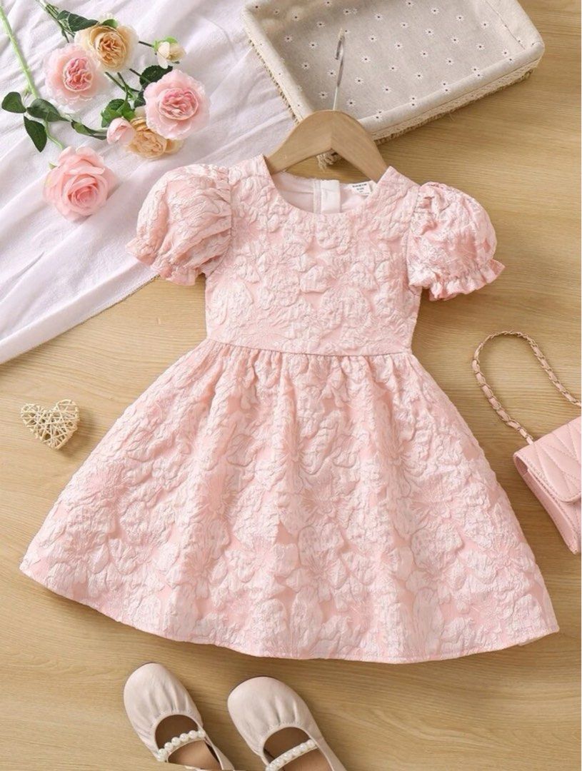 White and baby pink dress hotsell