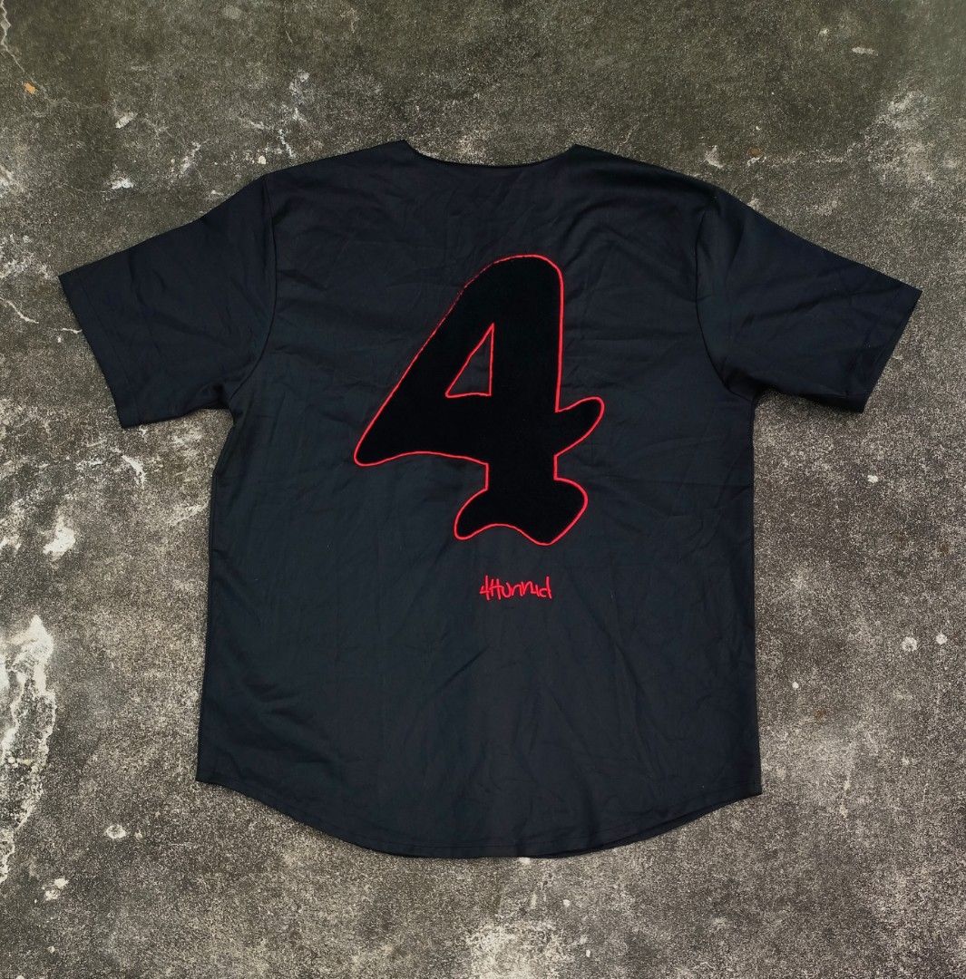 4hunnid baseball top jersey
