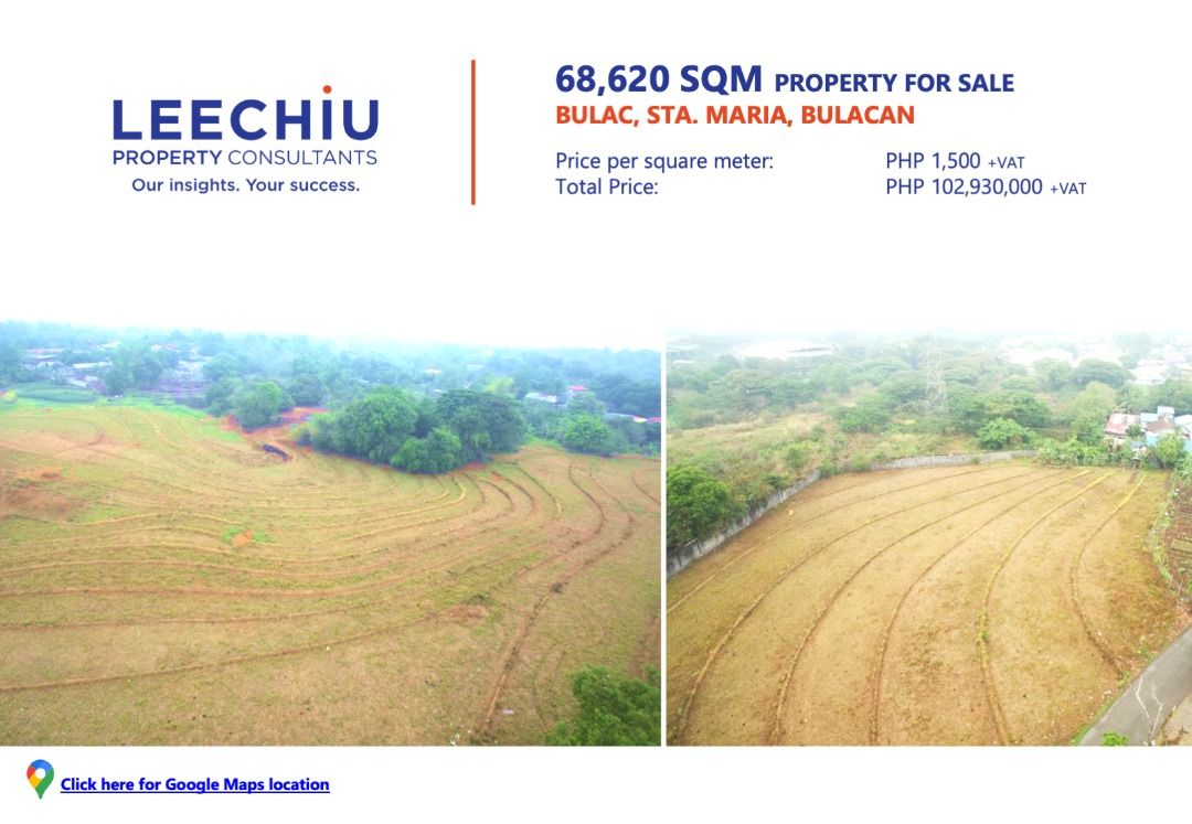 68,620 Sqm Bulacan Sta. Maria Land for Sale LPC, Property, For Sale