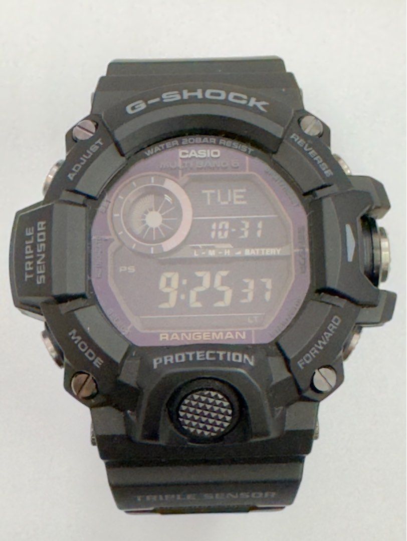 90% 新CASIO GW 9400-1B Rangeman (跟全新遊環), 男裝, 手錶及配件, 手錶- Carousell
