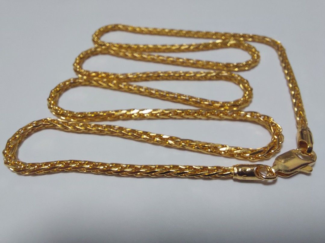 Wheat design gold store chain