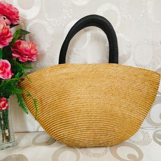 💯 % Authentic Japan Rattan Beach Tote Bag Large Size
