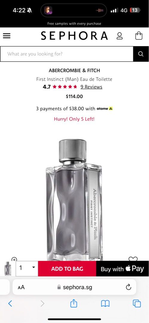 Sephora abercrombie sale and fitch perfume