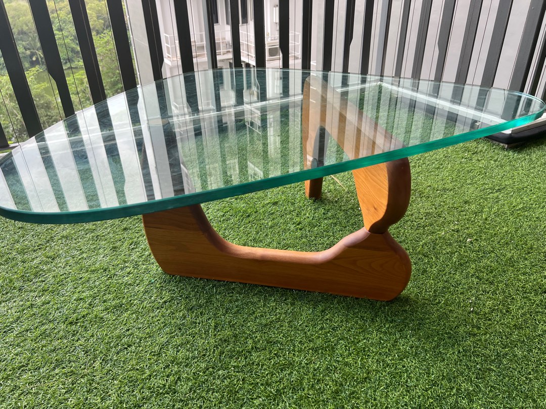 Abstracts Design Glass Coffee Table, Furniture & Home Living, Furniture
