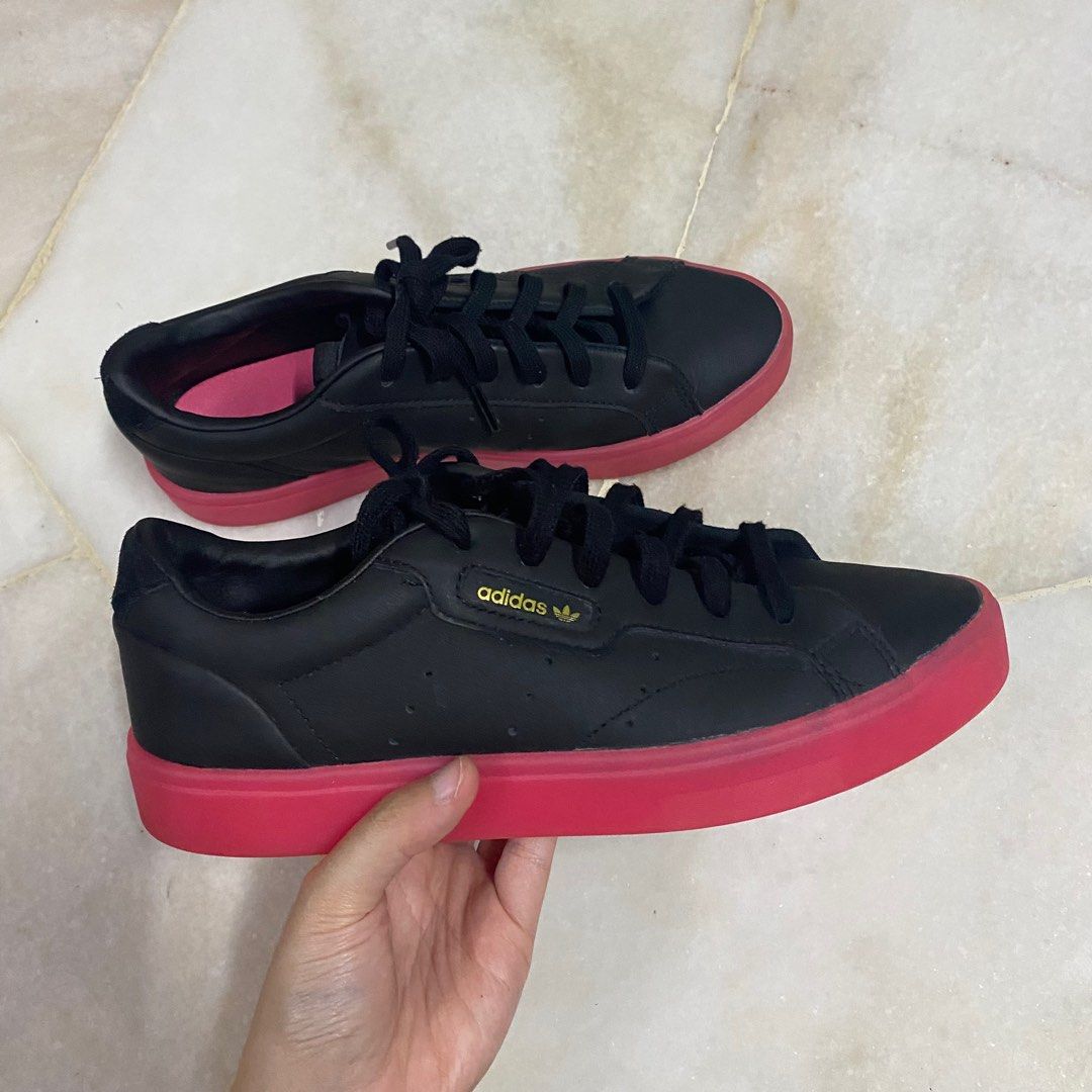 Adidas sleek womens black clearance