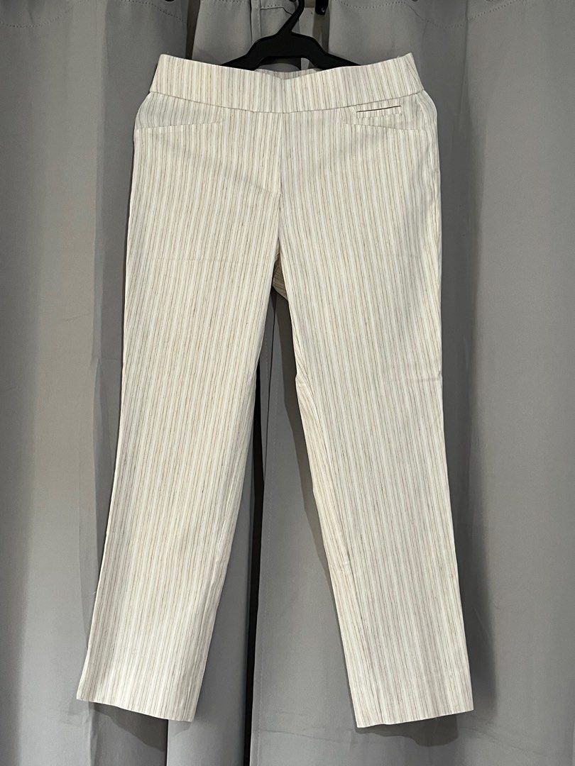 Anne klein striped pants hotsell