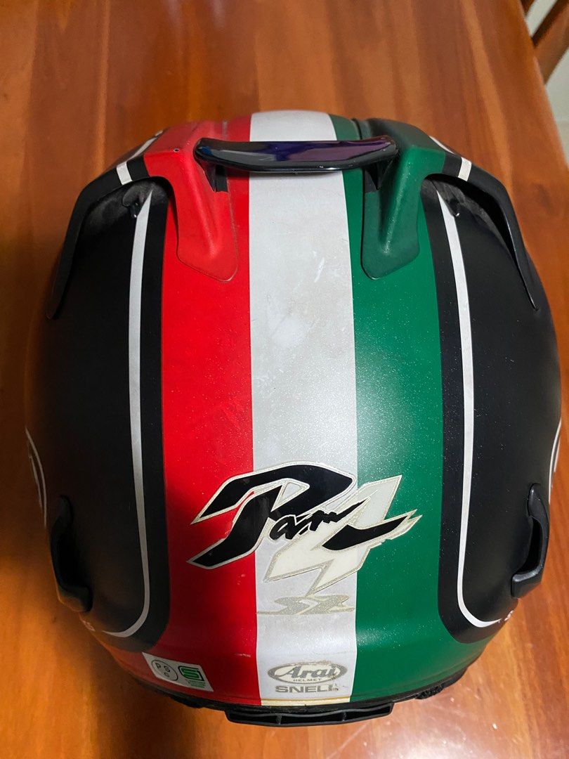 BOTH Arai Tri color RX4 Helmets for sale AS IS size L