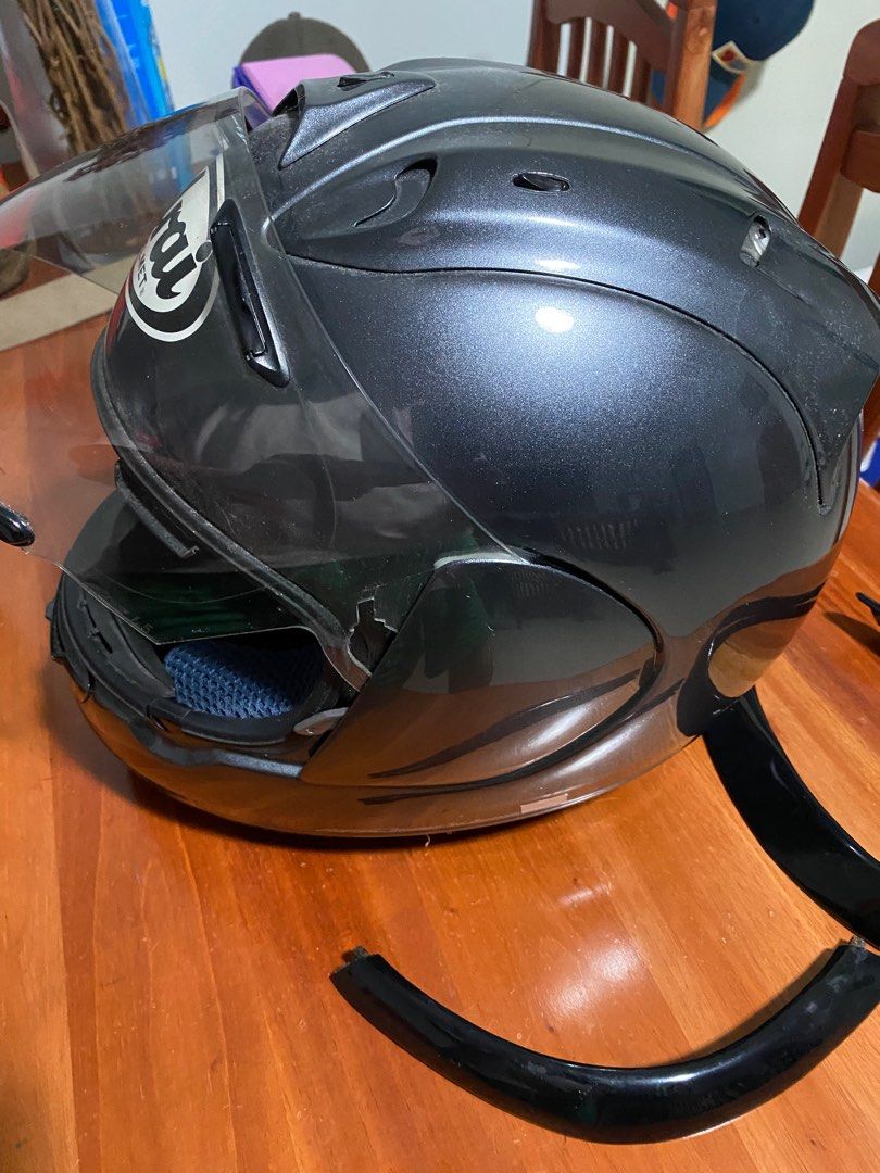 BOTH Arai Tri color RX4 Helmets for sale AS IS size L