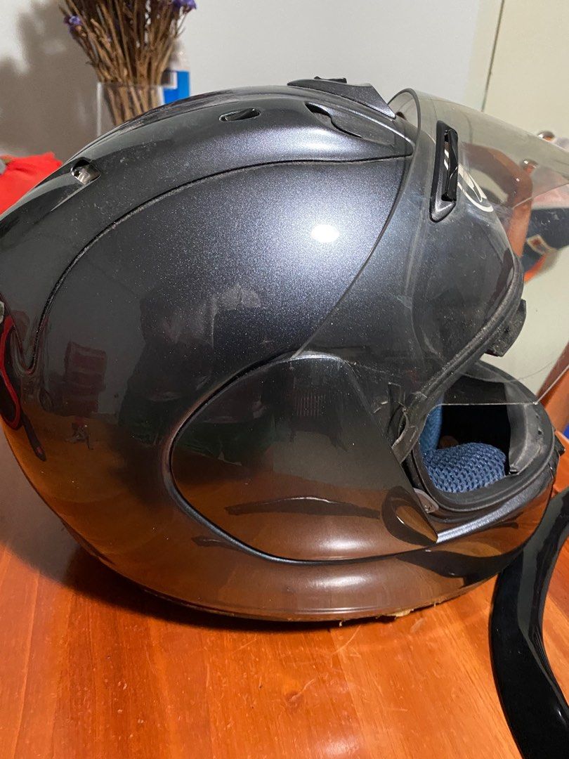 BOTH Arai Tri color RX4 Helmets for sale AS IS size L