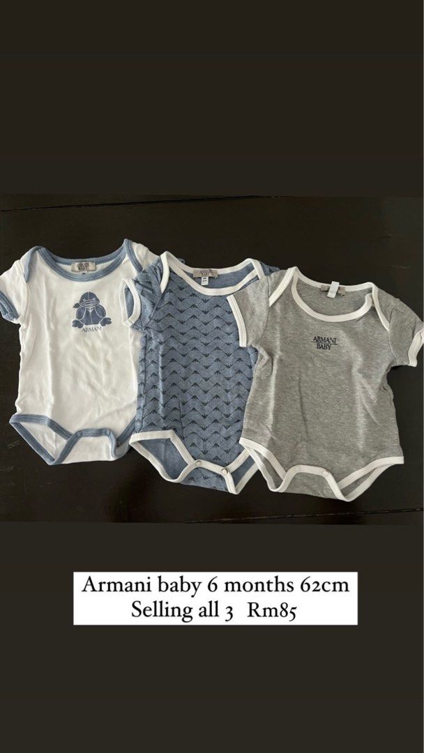 Armani sales baby onesie