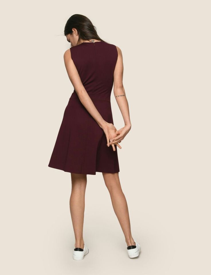 Armani exchange fit and flare dress top