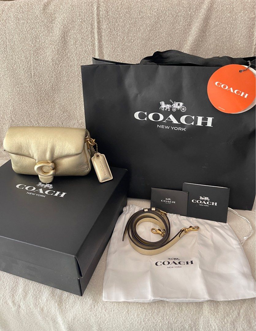 COACH Pillow Tabby 18 Metallic Soft Gold! THE Perfect Holiday Bag