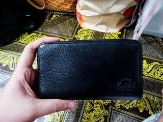 Authentic Herschel Leather Long Wallet