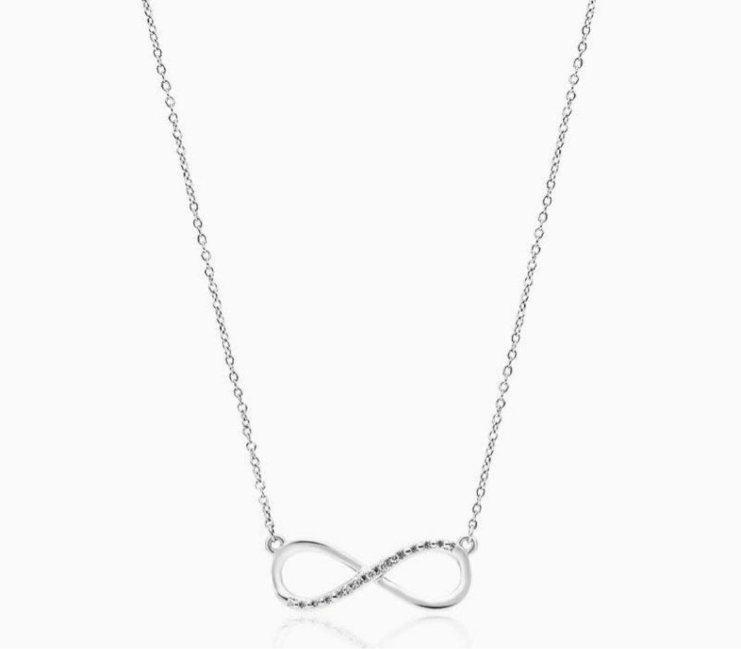 White gold clearance infinity pendant