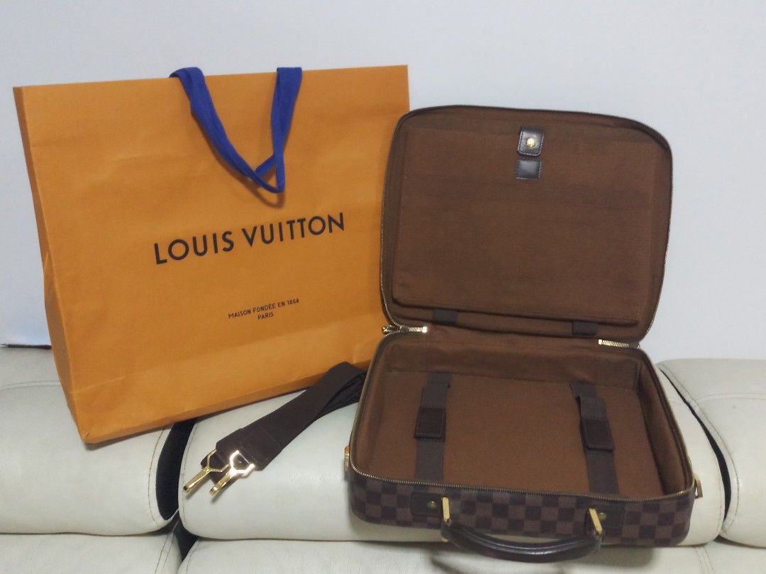 Louis Vuitton Damier Porte-Ordinateur Sabana N53355 Men's Laptop Bag Ebene