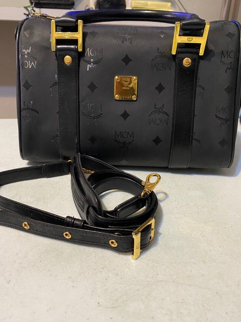 Authentic MCM doctors bag boston bag sling bag (Category: Luxury Bags & Wallets) located in Las Pinas. Submitted by lalabz00 (Listing ID 1263158392, Image 1). Description: Preloved authentic mcm boston bag/ doctors bag/ sling bag in gold hardware. Bought in japan. Authentic or money back guaranteed. Slight nego..