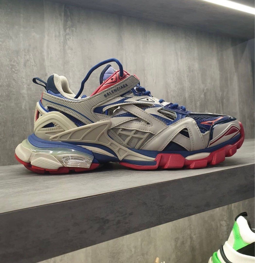 Red balenciaga track sneakers best sale