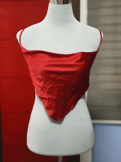Bandana backless top silk