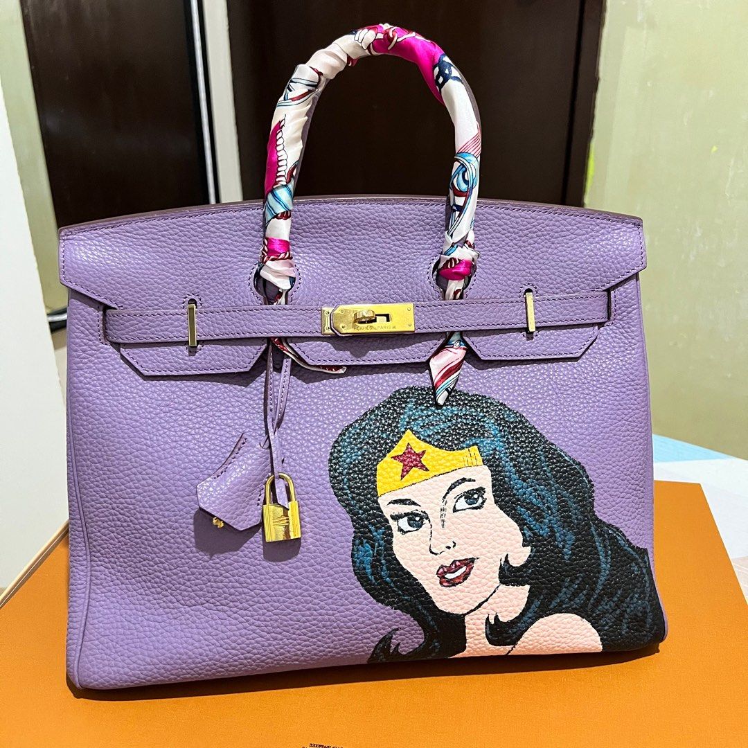 Hand painted best sale birkin bag