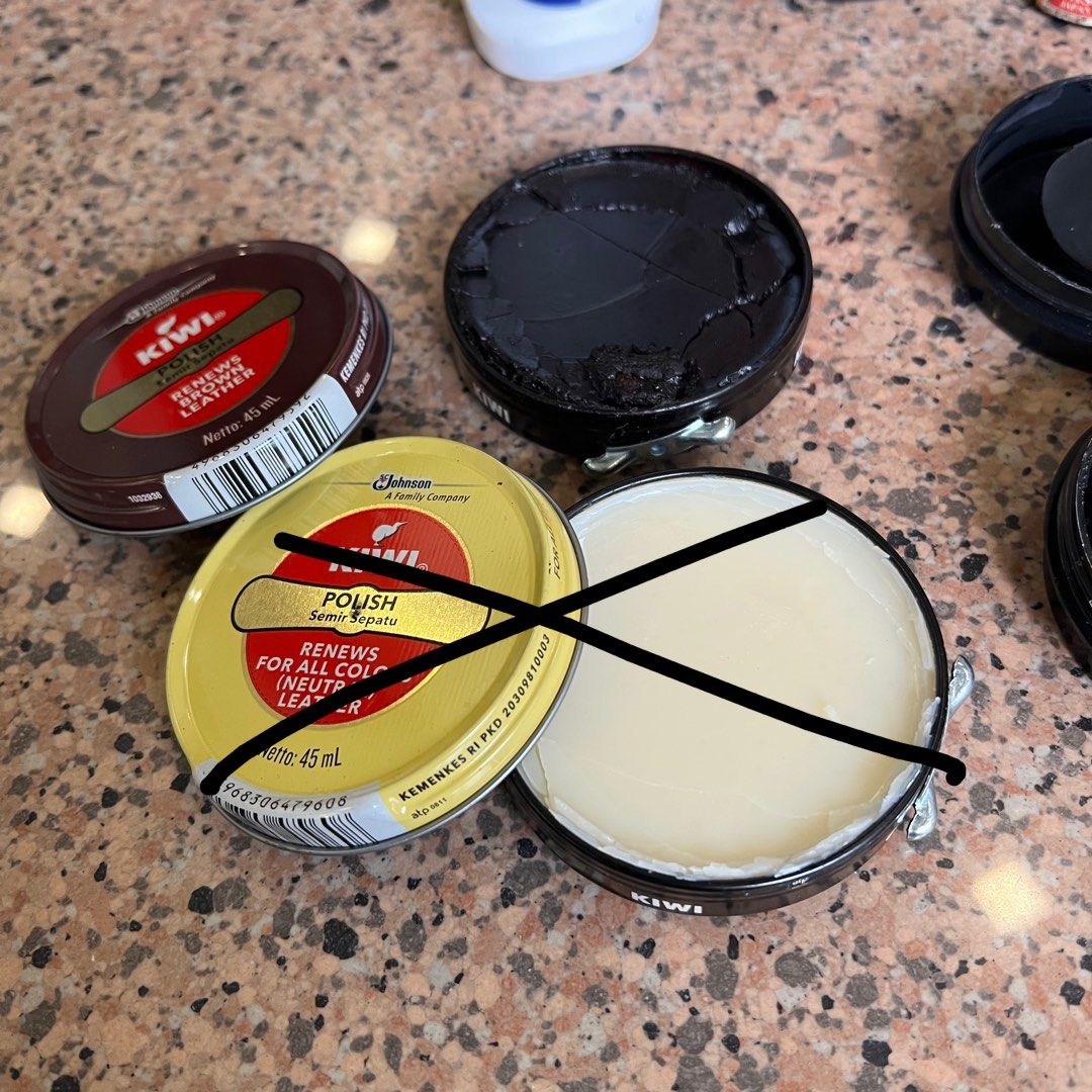 White shoe wax polish store