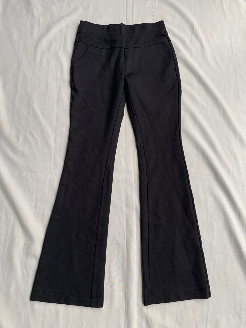 Black Flare Pants, Women's Fashion, Bottoms, Other Bottoms on Carousell