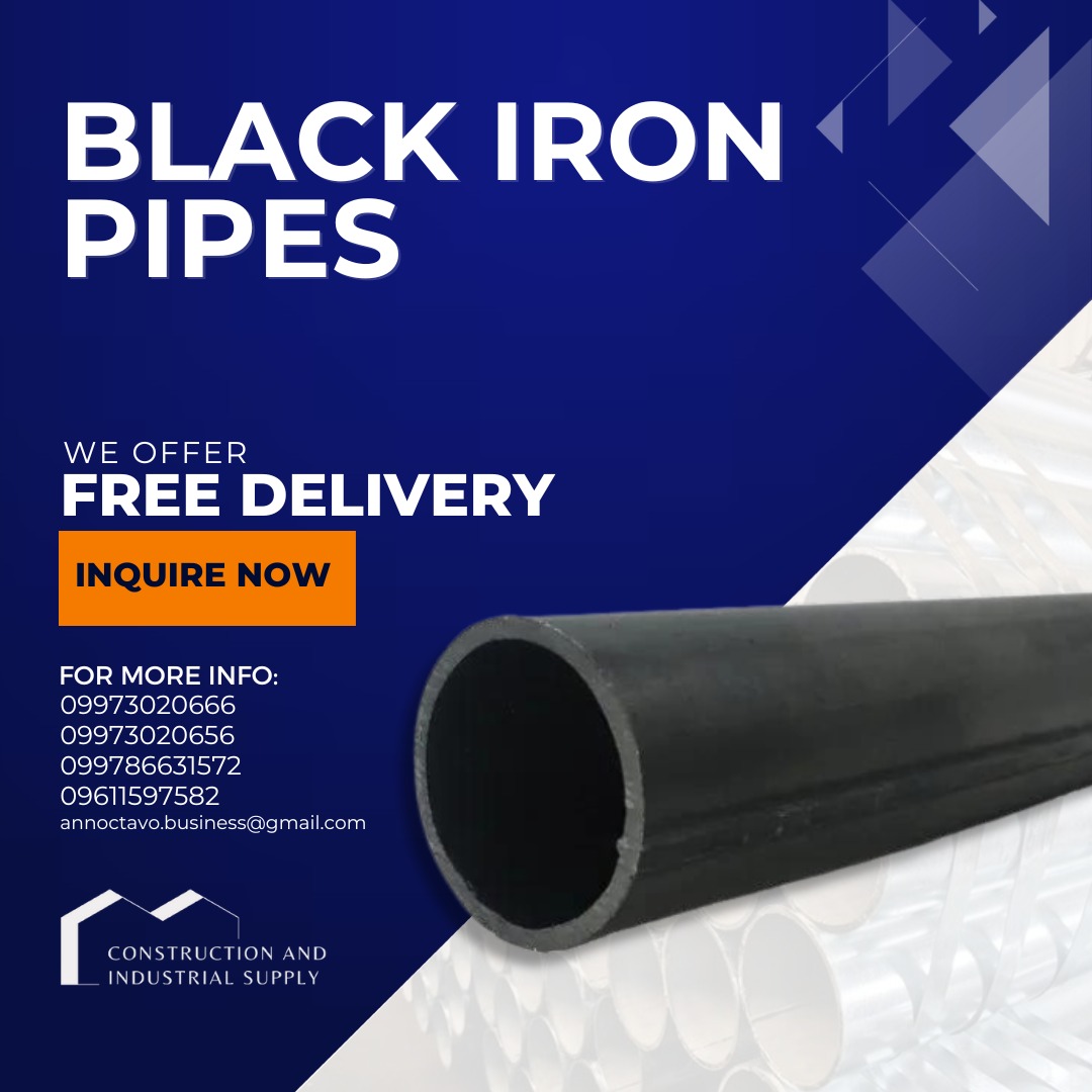 Black Iron Metal Pipe Plumbing Pipe Plumbing System Metal Pipe