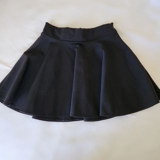 black raffle mini skirt