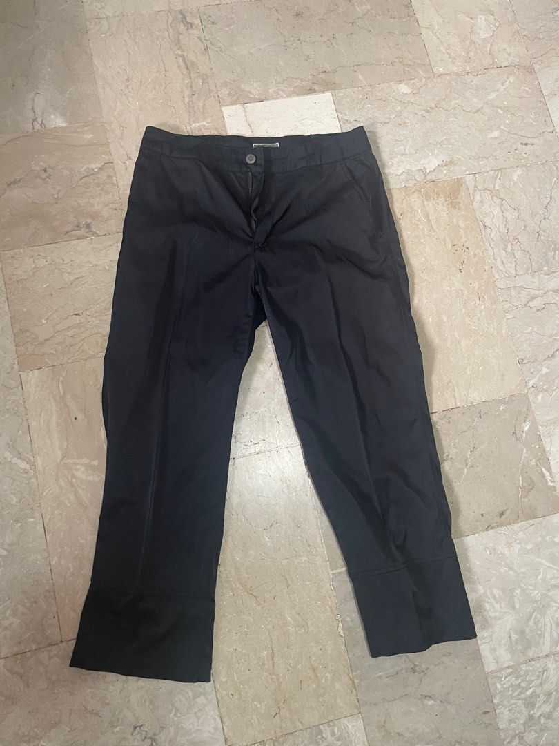 Black satin capri pants size 30 Women s Fashion Bottoms Other