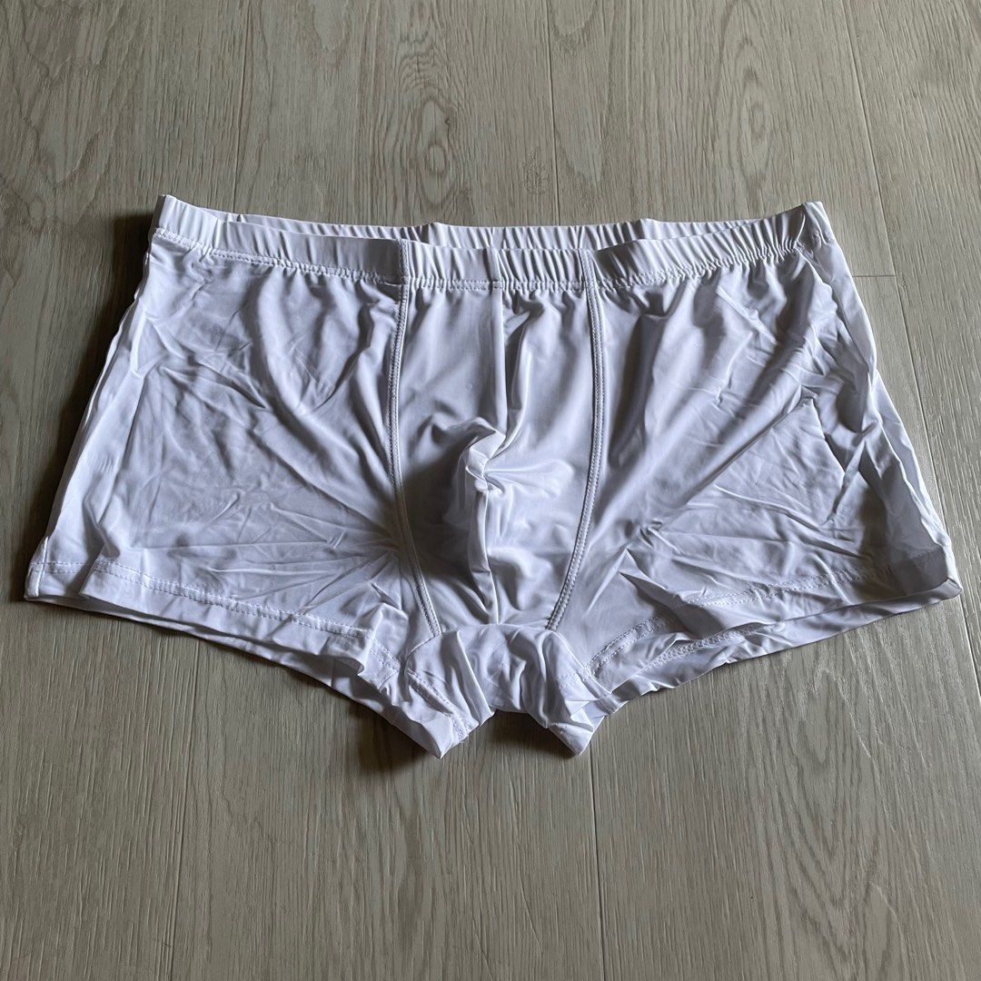 White silk boxer shorts cheap