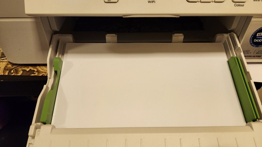 Brother Inkjet Printer MFC J1010 DW with full set of ink, Computers