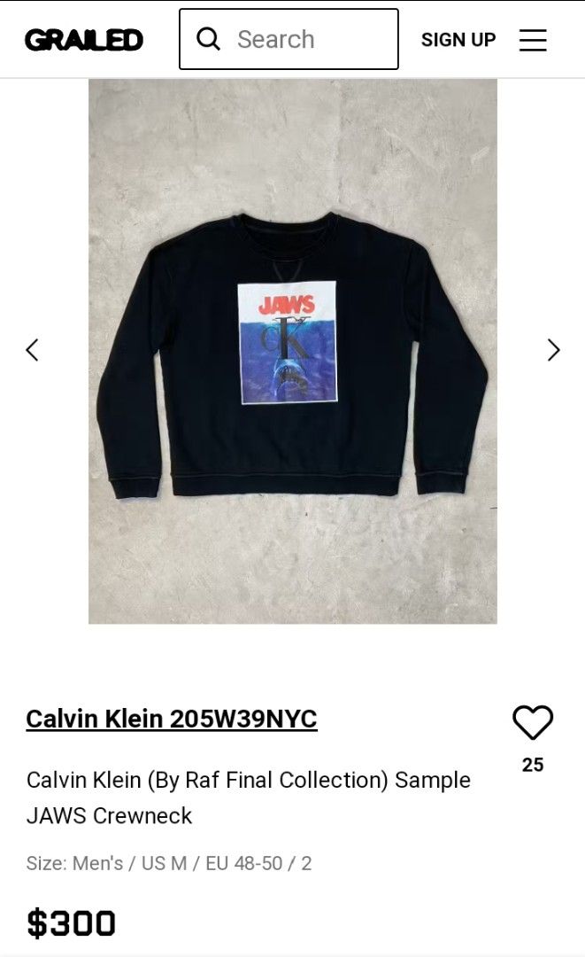 Calvin Klein 205W39NYC Men s Fashion Activewear on Carousell