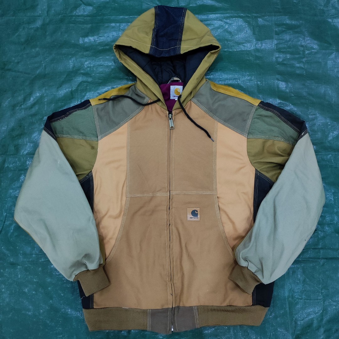 Carhartt Reworked Jacket, Men's Fashion, Activewear on Carousell