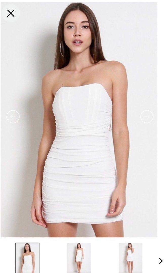 Jenna Corset Strapless Bodycon Dress