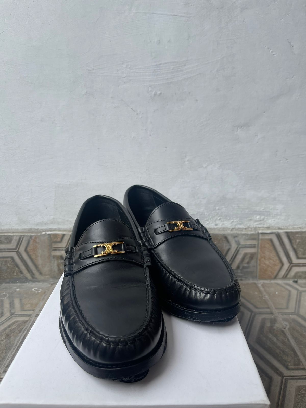 Celine Luco Triomphe loafer size 39 black